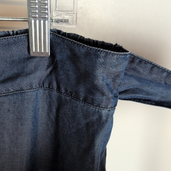 Tommy Bahama Wrap-Style Chambray Pants - Picture 4 of 9